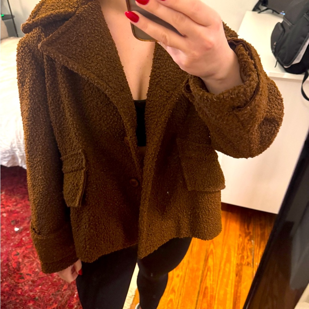 Brown Sherpa Coat